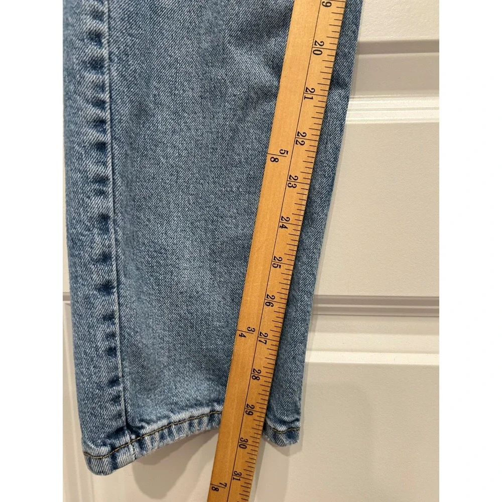 Levi's 511 Slim Fit Jeans Mens 29x32 Light Blue Distressed Ripped Denim